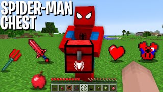 it's SUPER SECRET but WHAT INSIDE SPIDER-MAN CHEST in Minecraft ???