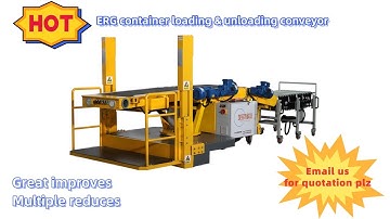 Introduction of ERG container loading & unloading conveyor #unloader #conveyors #mobileconveyor