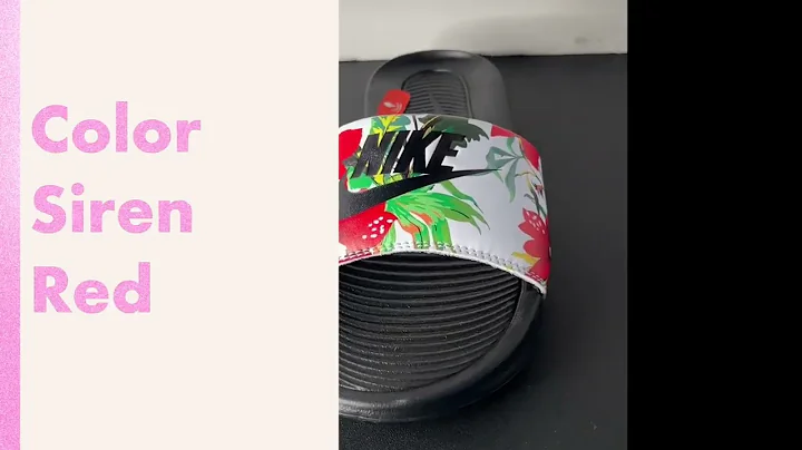 Nike Victori One Slide Print - red floral