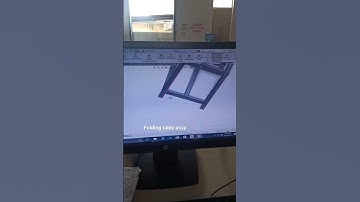 table folding assembly #solidworks #autocad #sheet metal# engineer#