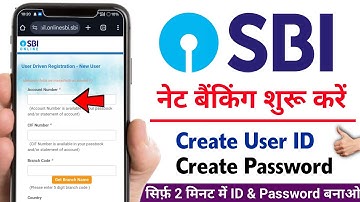 SBI net banking user id password kaise banaye | SBI Net Banking Online Registration 2025