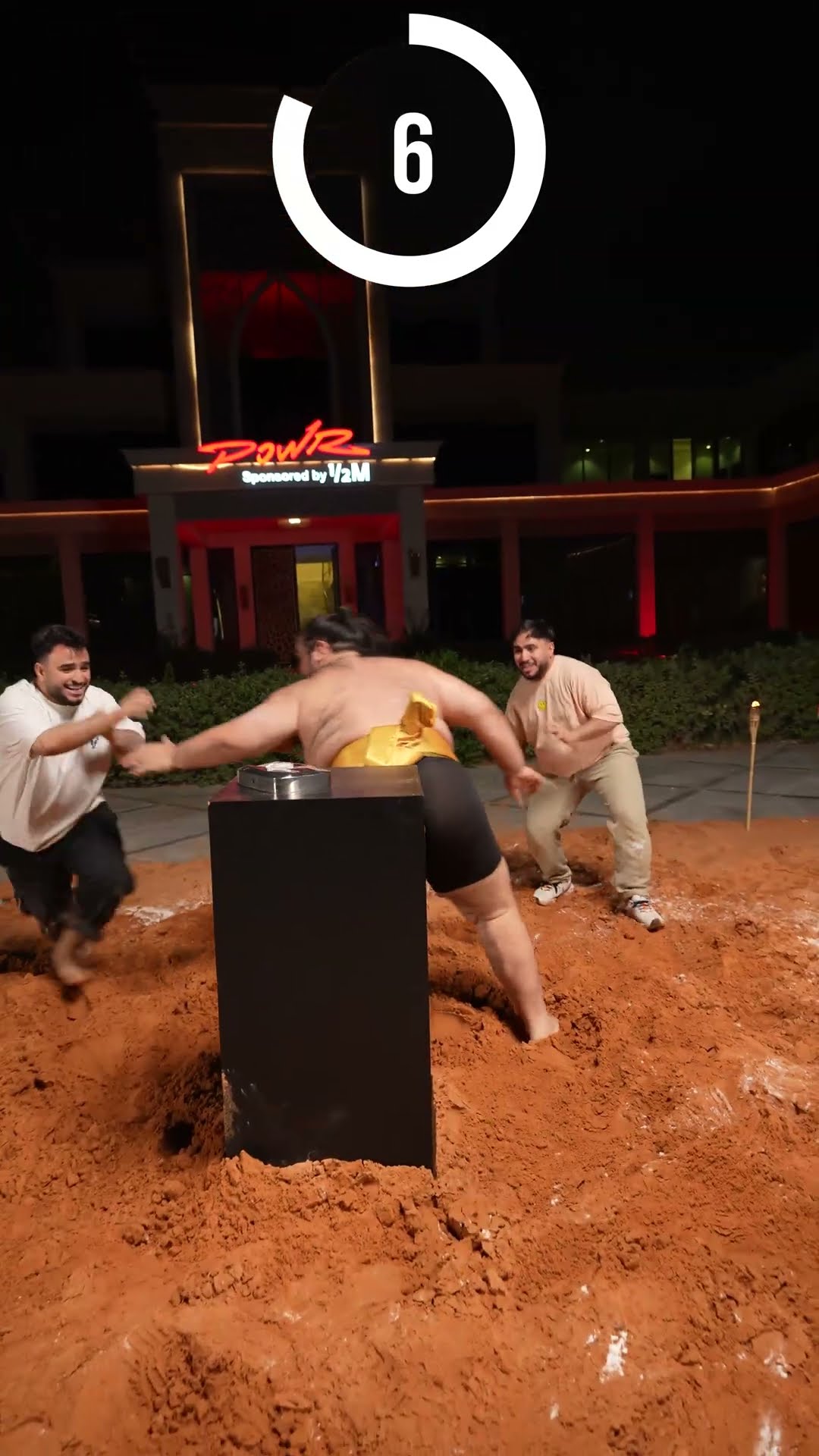 Steal The YouTube Button From The Sumo Wrestler ??