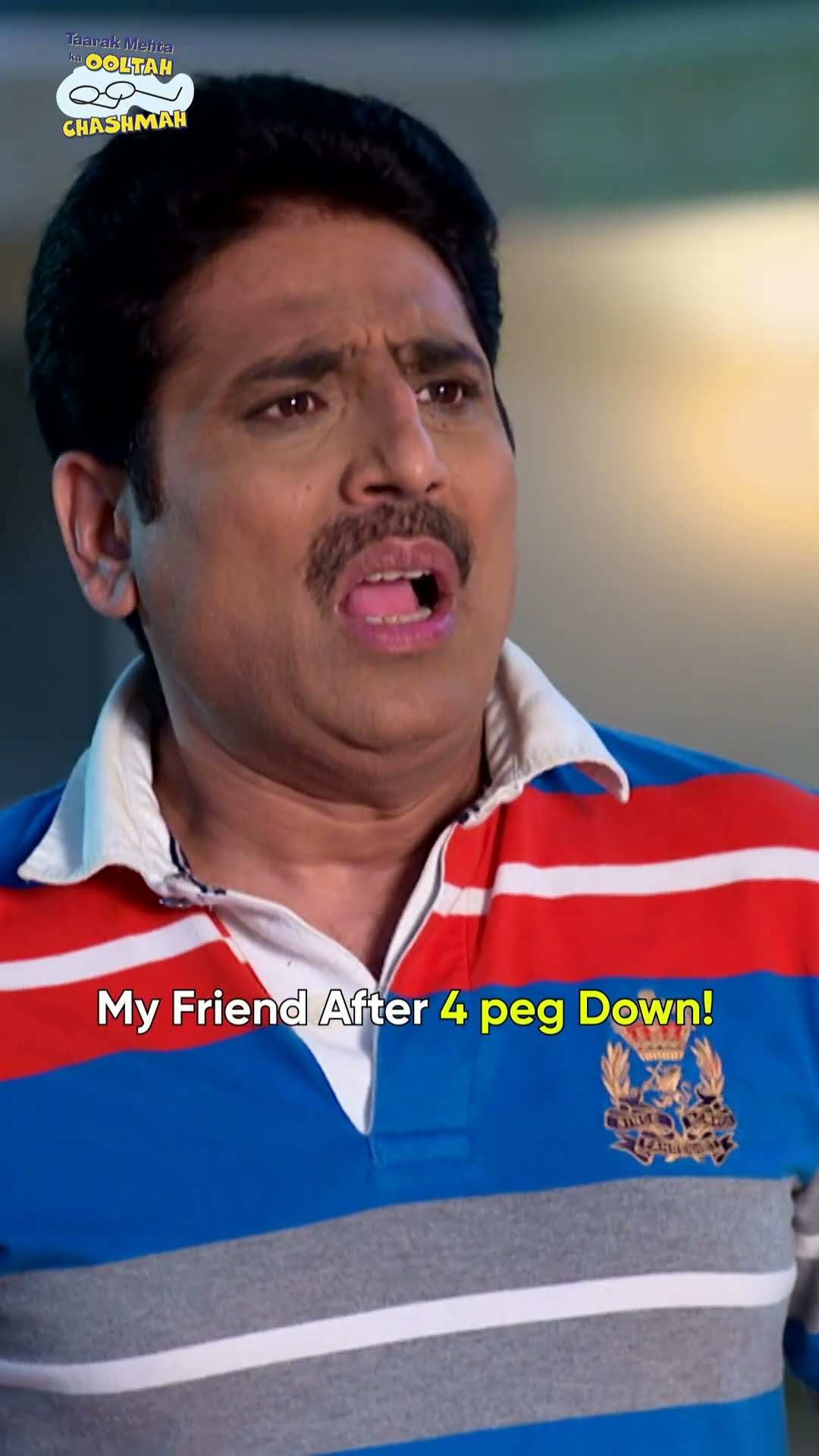 My Friend after 4 peg down!#tmkoc #relatable #funny #shorts #reels #friends #party