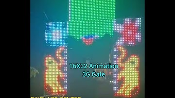 PIXEL Led Gate 3D Animation Gate 16x32 #pixelledgate #16x32_3Dgate