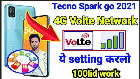 Tecno spark go 2021 4G volte network problem / how to solve Network problem tecno spark go 2021