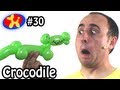 One Balloon Crocodile - Balloon Animal Lessons #30