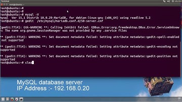 How To Set up a Remote Mariadb MySQL database connection on ubuntu 16