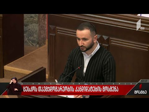 ცესკო-ს თავმჯდომარეობისა და წევრობის კანდიდატების მოსმენა