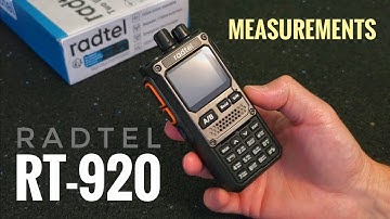 RADTEL RT-920 - Ongewenste emissies / RF-vermogen / RX-gevoeligheid / SWR-tests