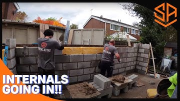 BREEZE BLOCK INTERNAL WALLS  ..EXTENSION PART 5