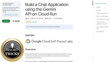 Build a Chat Application using the Gemini API on Cloud Run | #GSP1201 | #qwiklabs | #Arcade |#clouds