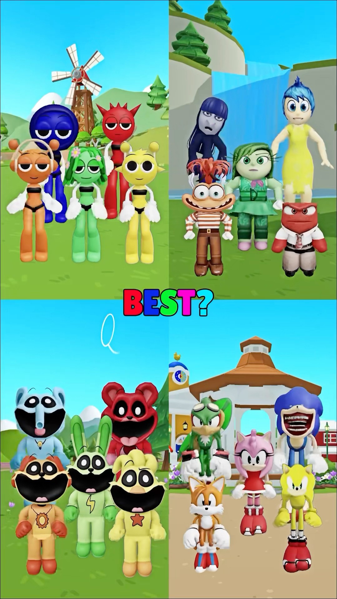 HE'S ORANGE! WE'RE NOT! Incredibox Sprunki Shin Sonic #insideout2 #joy #anxiety #catnap #dogday