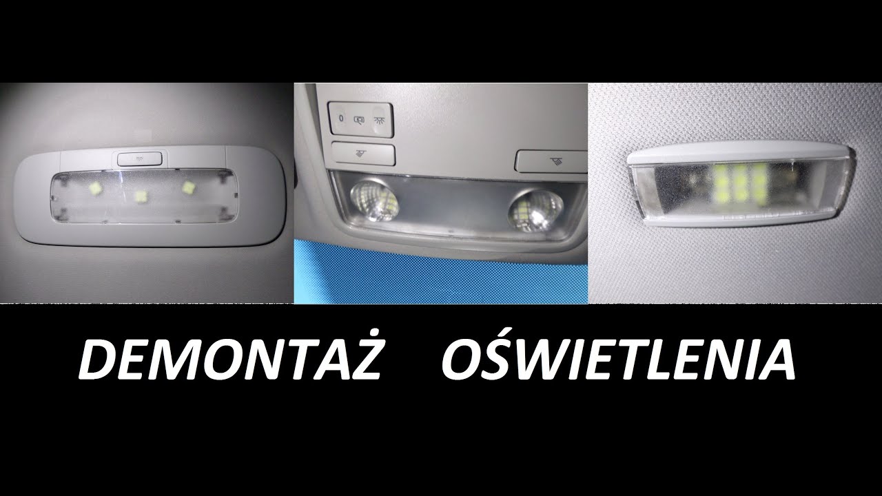 VW Passat B6 demontaż oświetlenia YouTube