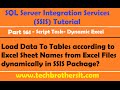 Load Data To Tables according to Excel Sheet Names from Excel Files dynamically in SSIS Package-P161