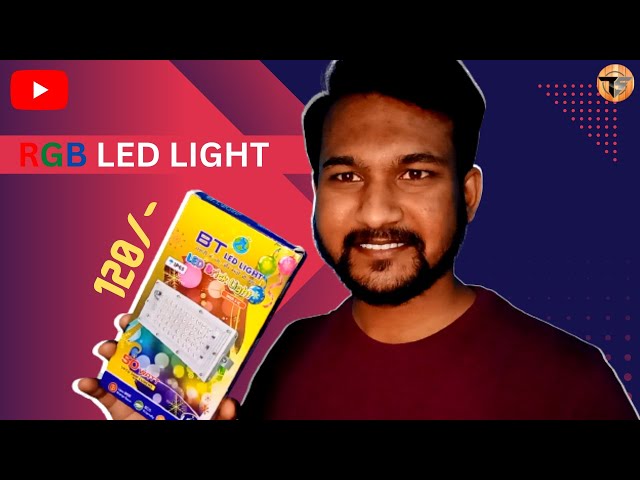 BT LED brick unboxing || RGB LED Light || 👉Only On Rs.120/-