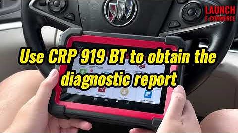 LAUNCH CRP919EBT: How to generate and share diagnostic report