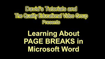Insert or Delete Page Breaks in MS Word - How To