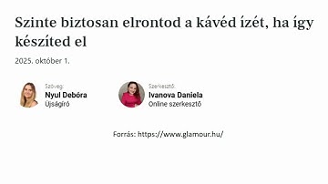Szinte biztosan elrontod a kávéd ízét, ha így készíted el...