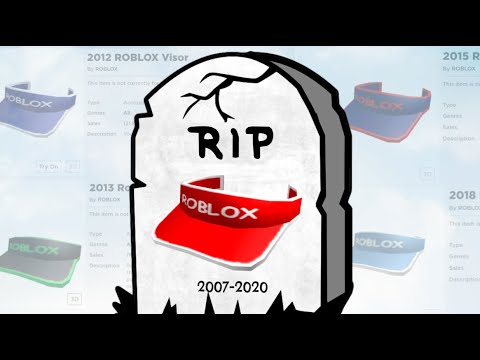 Rip Roblox Visors Youtube - roblox 2018 visor