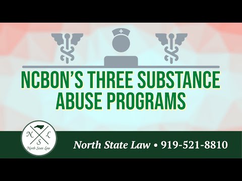 What are the Three Substance Abuse Programs from the NCBON?