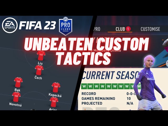 FIFA 23 PRO CLUBS - BEST *META* CUSTOM TACTICS AND FORMATION 4-2-3-1  