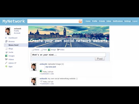 Easy Tutorials How To Make A Social Network Website | Create A Website Like Facebook