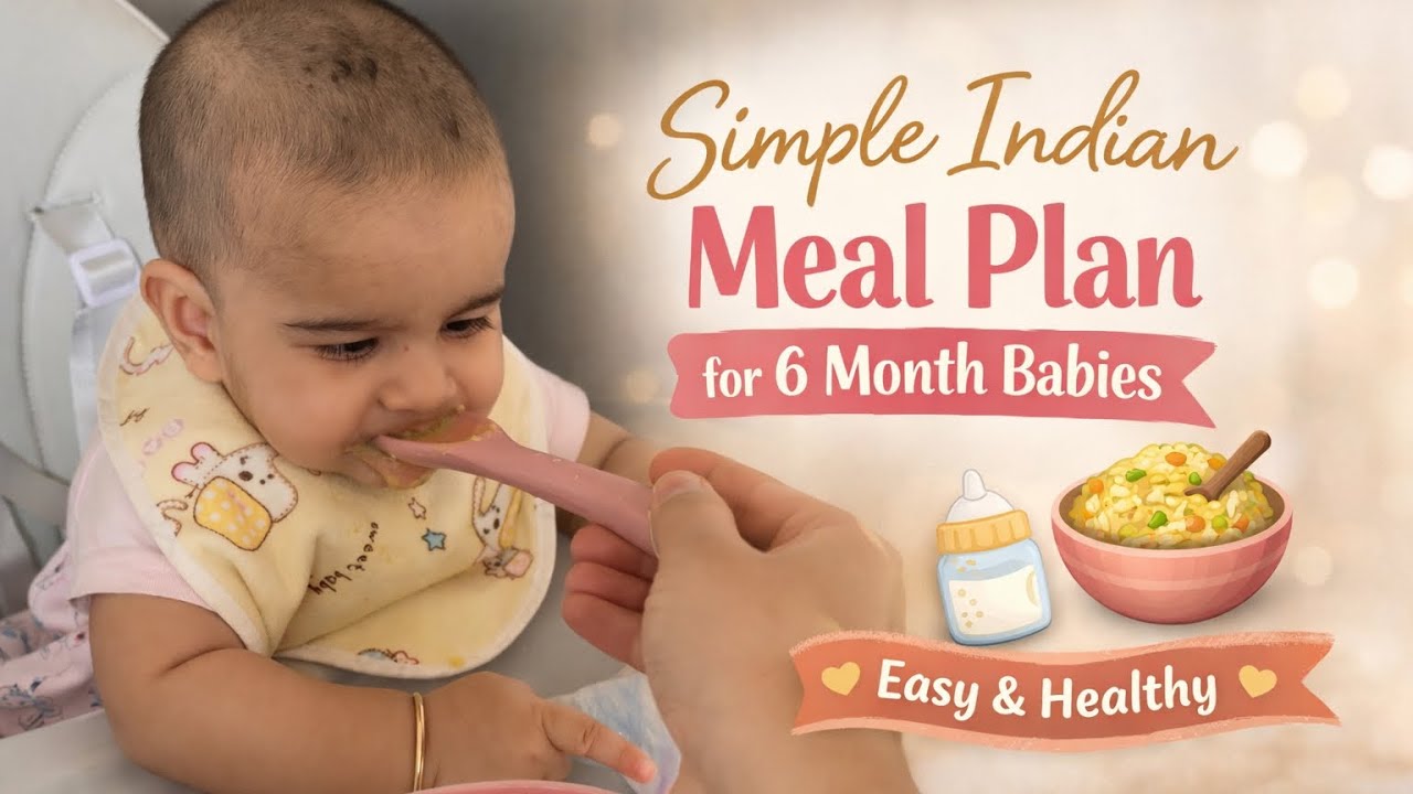 WHAT I FEED MY 6 MONTH BABY IN A DAY 🍼🥣 | SIMPLE INDIAN MEAL ROUTINE FOR BEGINNERS 💛