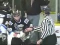 Danbury trashers wingfield vs kalamazoo wings elzinga hockey brawl