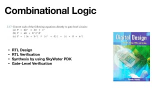 ASIC Combinational Logic Example || Yosys Synthesis(SkyWater PDK) || Gate Level Verification Part 1