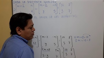 IGUALDAD DE MATRICES
