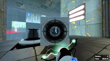 Portal 2 Laser Chaining speed run 48 sec
