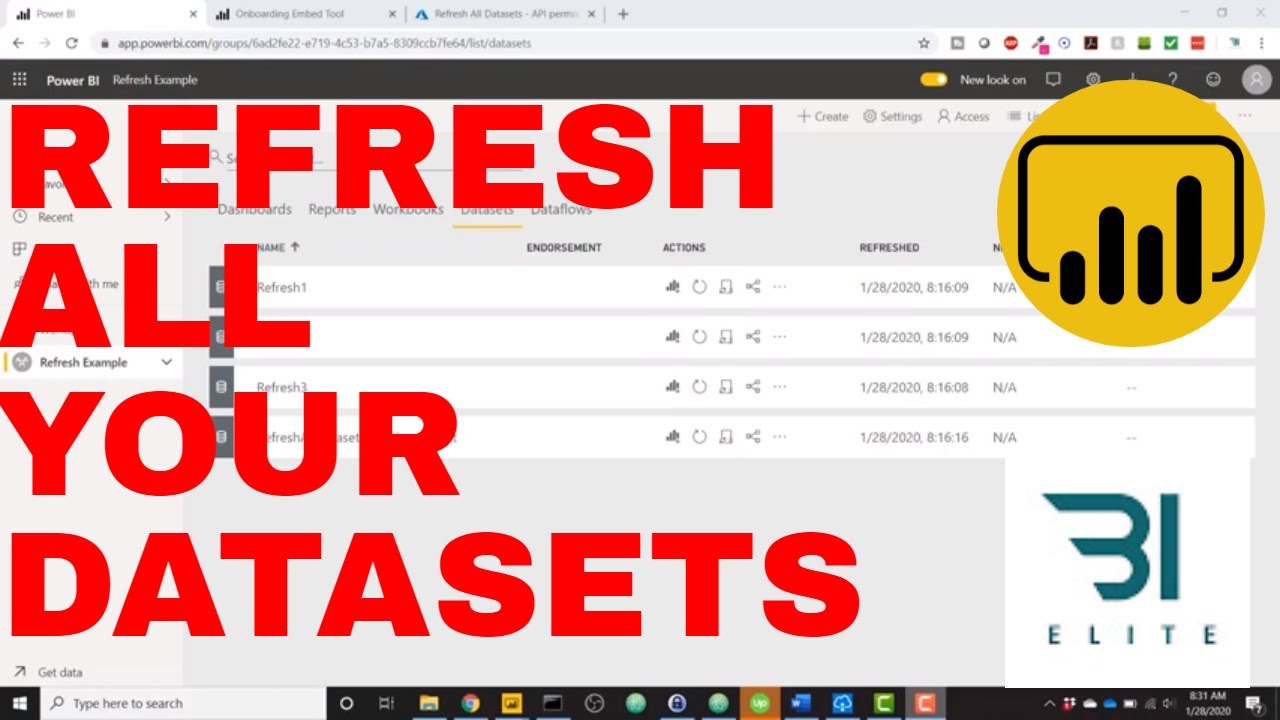 Power bi python. Power refresh datasets. Power bi rest API refresh datasets.