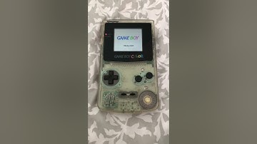 gameboy color start up intro backlit screen