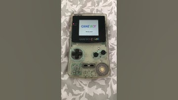 gameboy color start up intro backlit screen