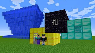 ТРОЙНОЙ ДОМ НУБА ПРОТИВ ЦУНАМИ В МАЙНКРАФТ ! ПРО ПОСТРОИЛ ТРОЙНОЙ ДОМ MINECRAFT МУЛЬТИК