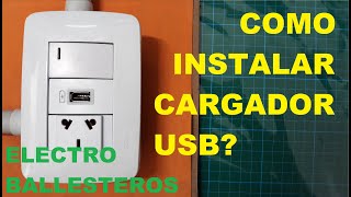 Como Instalar un Cargador USB Celular en Pared?