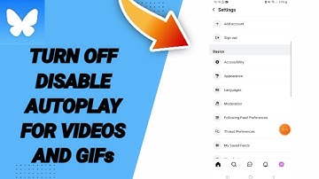 How To Turn Off Disable Autoplay For Videos And GIFs On Bluesky App