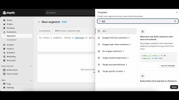 How to create customer segments in Shopify