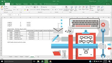 📊Microsoft Excel 2016 EDATE & Times Functions # 2📈