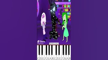INSIDE OUT 2 GET ABSTRACTED! Disgust x Fear x FNF Corruption (@badmryogurt) - Octave Piano Tutorial