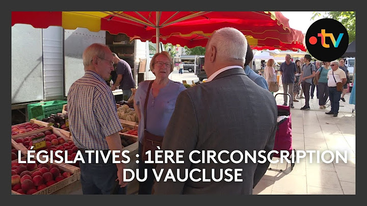 Législatives 2024 : la 1ère circonscription du Vaucluse
