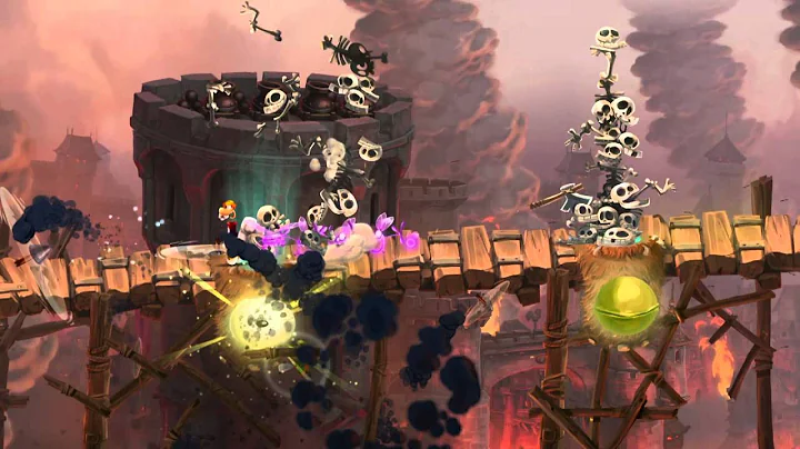 Rayman Legends - Castle Rock Gameplay Footage [EUR...