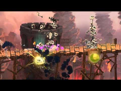 Rayman Legends - Castle Rock Gameplay Footage [EUROPE]