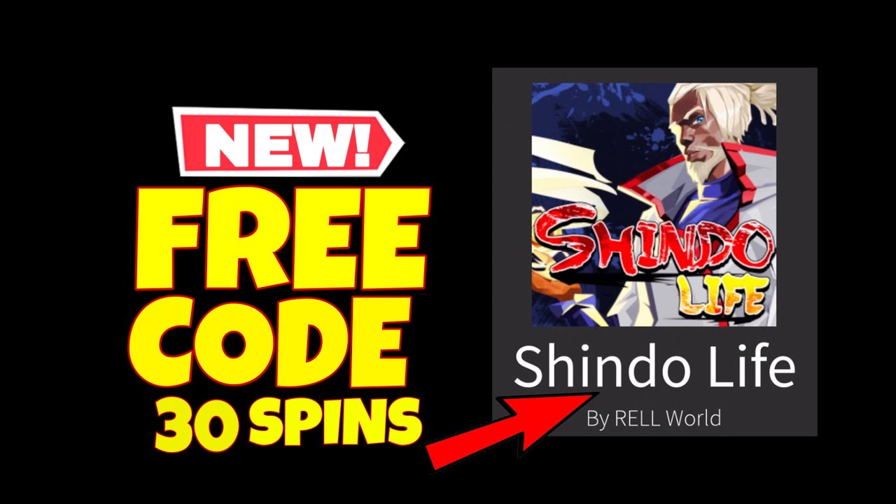 NEW* FREE CODE SHINDO LIFE by @RellGames give 30 FREE SPINS