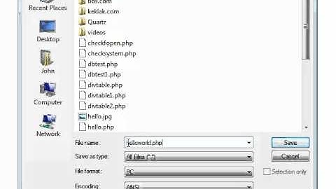 Creating your first PHP program