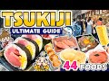 Tsukiji fish market street food tour 2023  tokyo japon