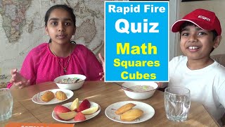 Rapid fire | Math | Squares and Cubes