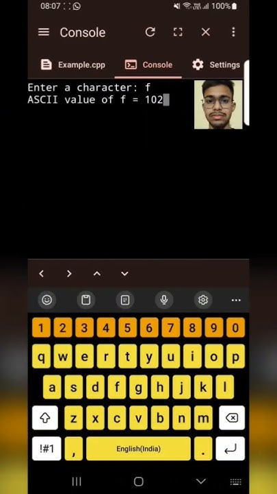 write a C program to find ASCII value - YouTube