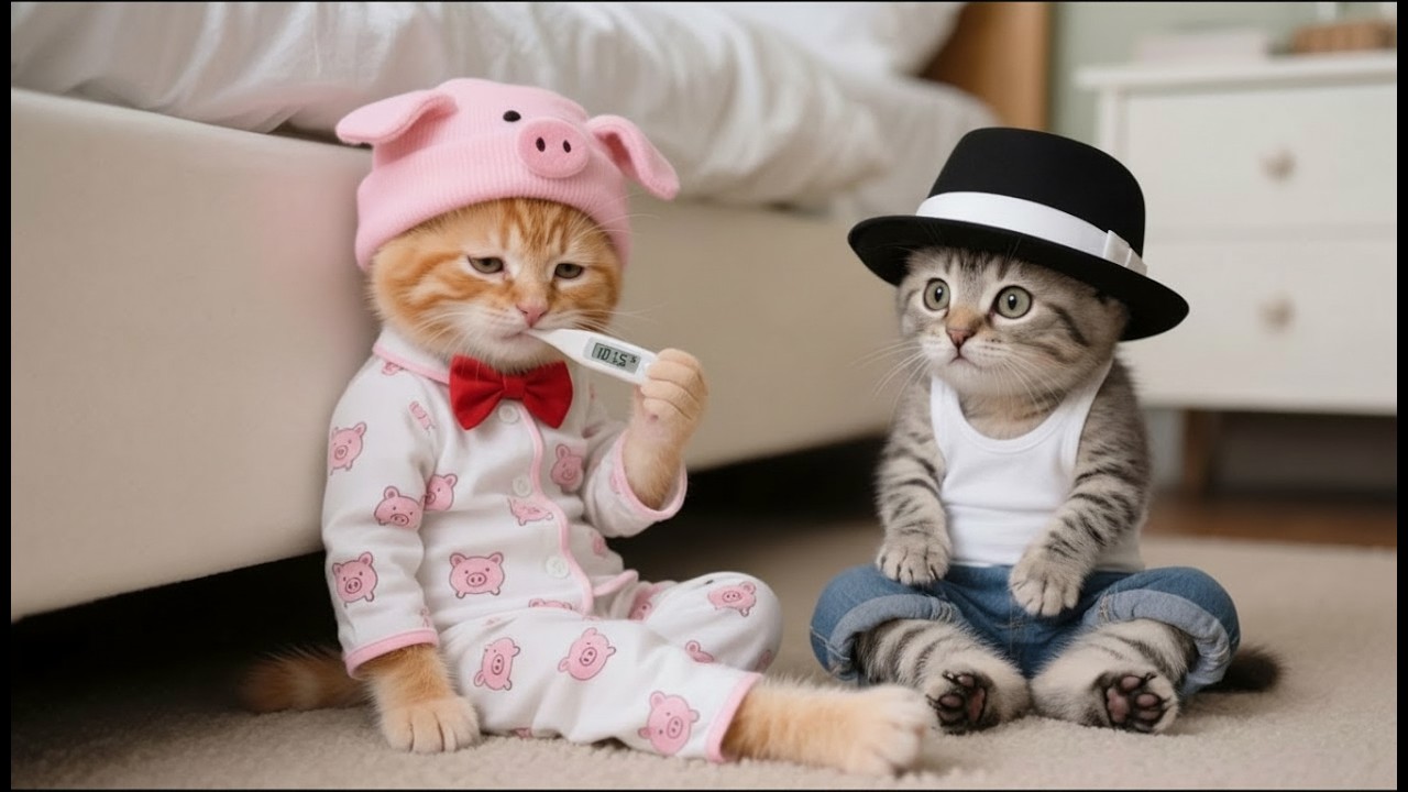 Ginger Kitten Gets Sick — Mama Cat Rushes to Help 💔🐱