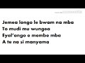 Jemea longo le bwam na mba  paul lembe